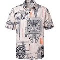 Hardaddy Men'S Hawaiian Shirt Short Sleeves Printed Button Down Summer Beach Casual Shirts