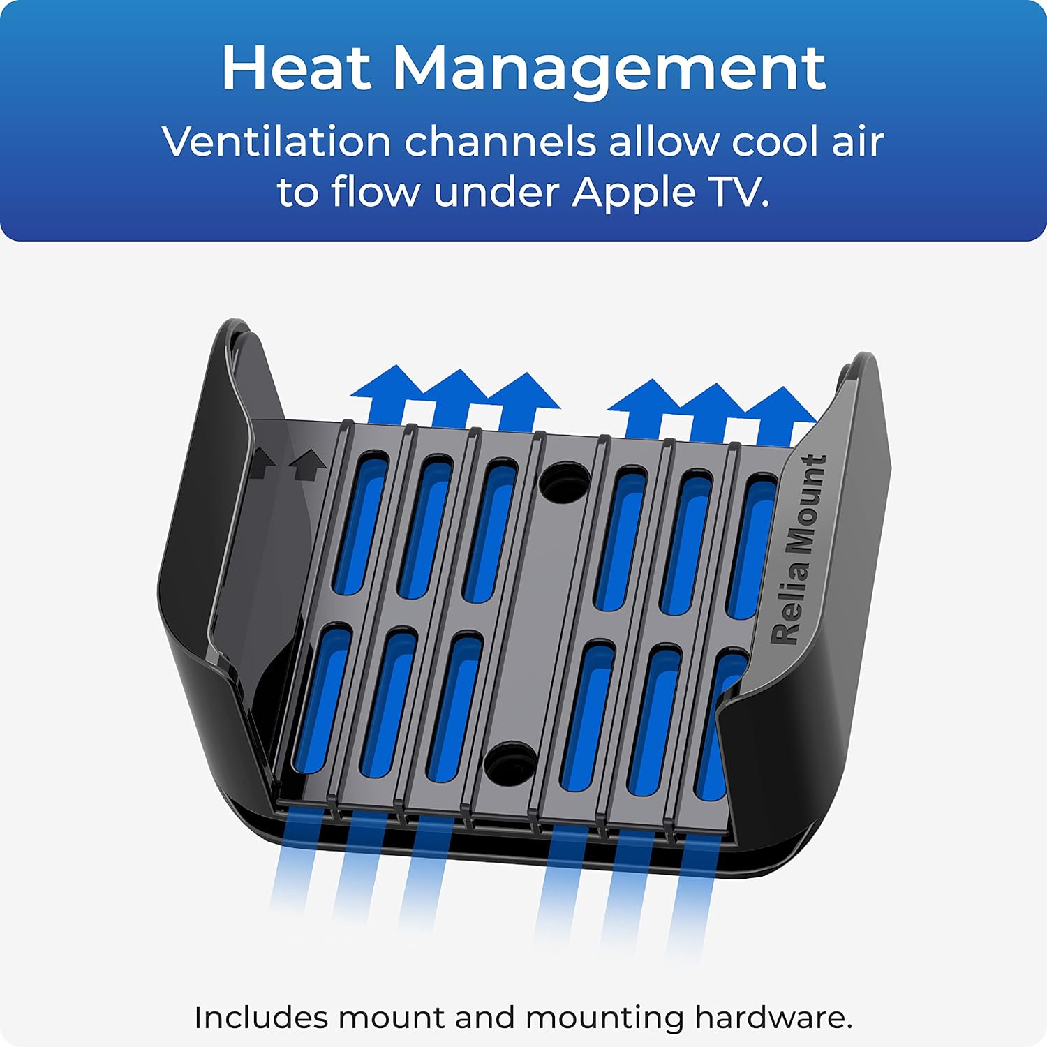 ReliaMount for Apple TV – Compatible with All Apple TV Generations (Including All 4K Models)