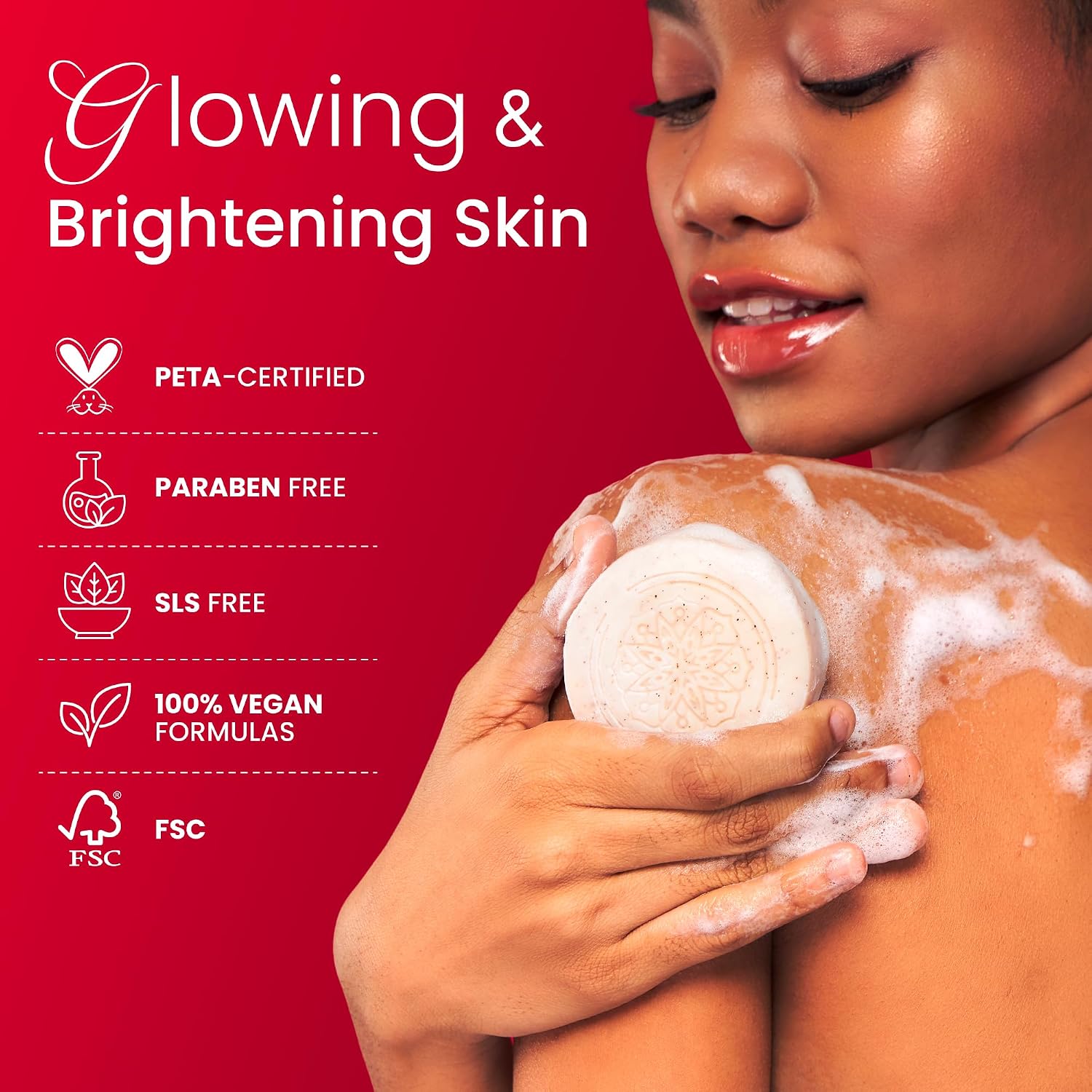 Koji White Kojic Acid Bump Eraser Body Scrub Soap For Exfoliation Butt, Elbow, Underarm With Glutathione, Coenzyme Q10, Skin Brightening For Fade Dark Spots, Fine Lines And Wrinkles, 2.82 Oz (2 Bars)