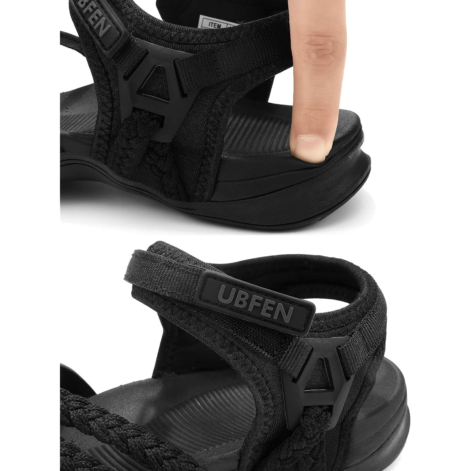 Ubfen Womens Hiking Sandals Outdoors Water Sport Arch Support | Comfortable Adjustable Ankle Strap, Lightweight Suitable For Beach, Travel, Golf And Daily Wear