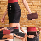 Leather RFID Wallet Women – Modern RFID Womens Wallet- Big Multiple Compartments – Credit Card Holder – Handcrafted Genuine Leather -Carteras de Mujer Piel