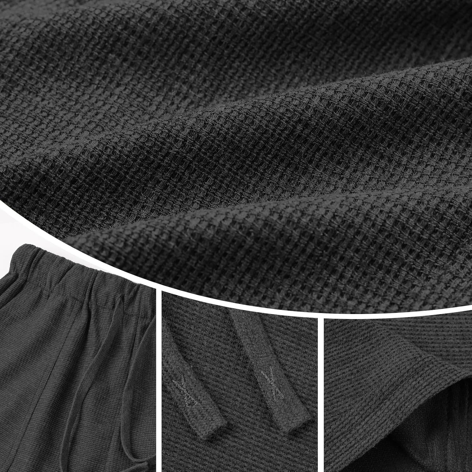 Womens Shorts Drawstring Dressy Casual Elastic Waist Trendy Summer Athletic Comfy Ladies Cotton Shorts with Pockets