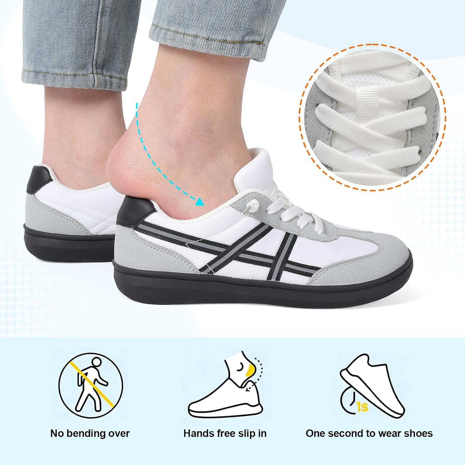 Leisfit Women'S Barefoot Slip-On Shoes Wide Toe Box Zero Drop Casual Sneakers Non-Slip Breathable Walking Shoes For Tennis Travel & Everyday