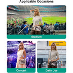 Clear Bag for Stadium Events, Clear Crossbody Purse for Women, Small Stadium Approved Bag for Concerts Games