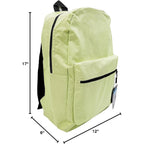 Winterlace 24 Pack Backpack, Bulk 17 Inch Lightweight Outdoor Travel Gym Corporate Events Bag (Assorted)
