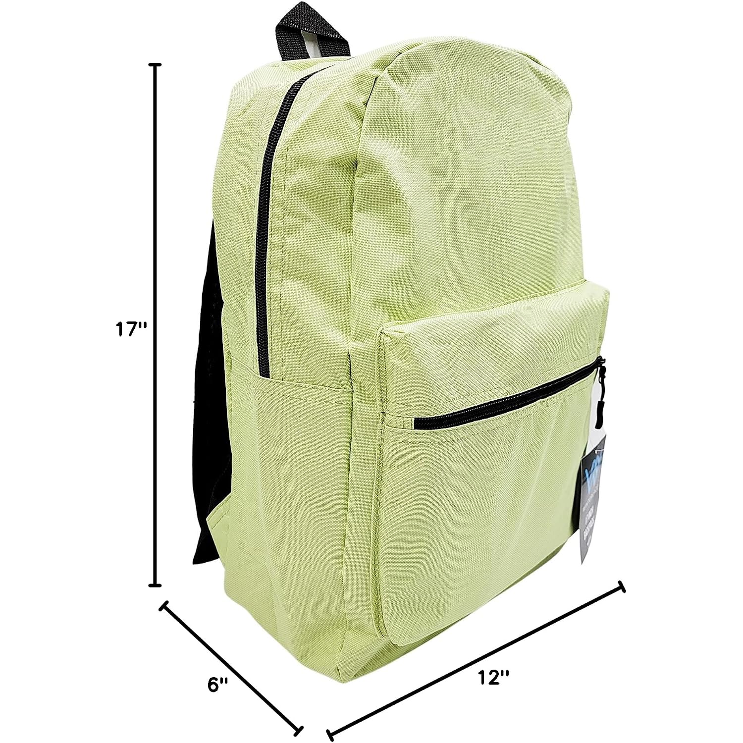 Winterlace 24 Pack Backpack, Bulk 17 Inch Lightweight Outdoor Travel Gym Corporate Events Bag (Assorted)