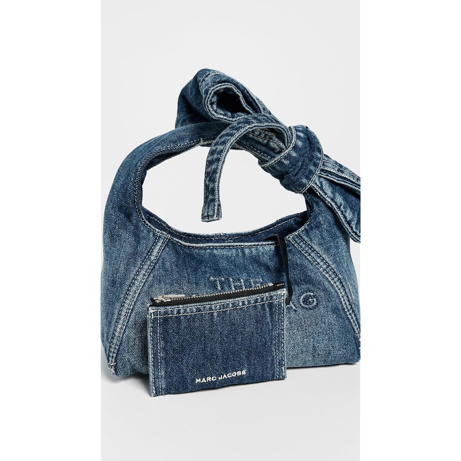 Marc Jacobs Women'S The Bow Denim Mini Sack Bag