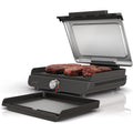 Ninja Griddle and Indoor Grill, 14’’, Electric Grill, For Steak, Burgers, Salmon, Veggies, and More, Pancake Griddle, Nonstick, Dishwasher Safe, 500F, Even Cooking, Silver, GR101