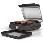 Ninja Griddle and Indoor Grill, 14’’, Electric Grill, For Steak, Burgers, Salmon, Veggies, and More, Pancake Griddle, Nonstick, Dishwasher Safe, 500F, Even Cooking, Silver, GR101