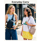 Bagsmart Small Crossbody Bags For Women, Puffer Sling Bag Fanny Packs, Purses Hobo Handbag For Daily Travel Hiking