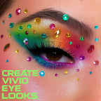 Ucanbe Bright Colorful Neon Rainbow Makeup Eyeshadow Palette 15 Shades Green Purple Yellow Make Up Pallets Kit Vibrant Shimmer Matte Pigmented Blendable - Fruit Punch