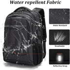 17 Inch Laptop Backpack For Travel Water Resistant College Backpack For Men/Women Laptop Bag With Usb Charging Port,Black
