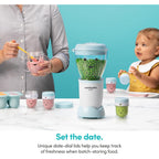 NutriBullet NBY-50100 Baby Complete Food-Making System, 32-Oz, White, Blue, Clear