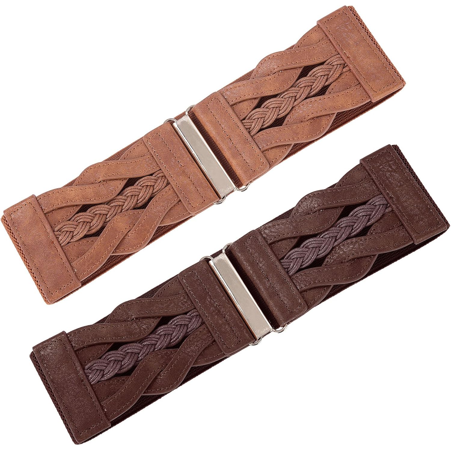GRACE KARIN Women's Elastic Wide Belts Vintage Stretchy Belt Retro Fashion Cinch Belts for Dresses