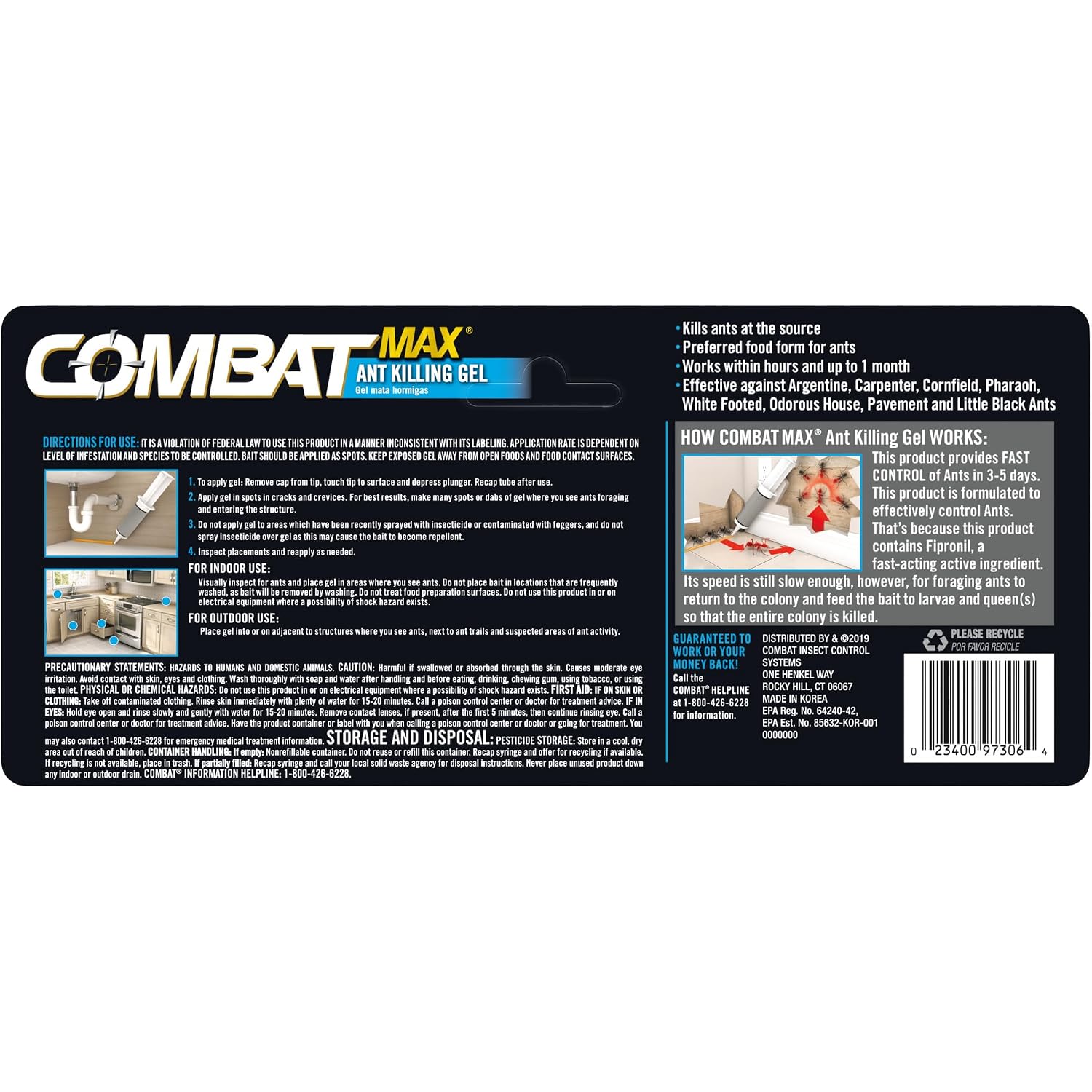 Combat Indoor And Outdoor Ant Killing Gel, 27 Gram
