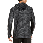 Coorun Men'S Hooded Sun Shirts With Mask Fishing Shirts For Men Long Sleeve Upf 50 Rash Guards Cooling Hoodies Hiking Shirts