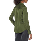 Amazon Essentials Women'S Regular-Fit Satin Button Down Shirt (Available In Plus Size)