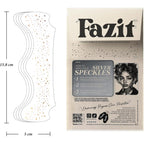Fazit Silver Speckles - Glitter Freckle Makeup Patches - Shimmering Faux Freckles & Body Glitter - Waterproof, Long-Lasting Instant Glamour For Festivals & Parties - 6 Temporary Patches Per Pack
