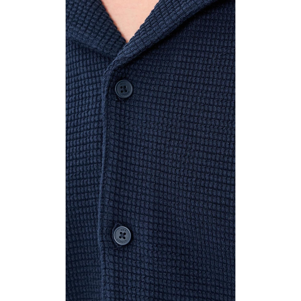 Wax London Men'S Clayland Textured Interlock Shirt
