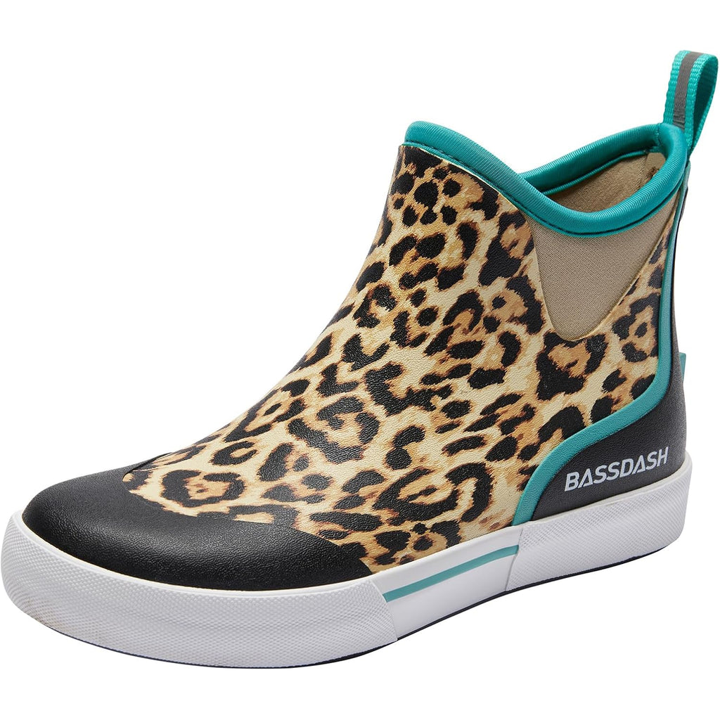 Bassdash Womens 4.5” Waterproof Deck Ankle Rain Boots Anti-Slip Neoprene Rubber Garden Fishing Boots