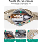 BAGSMART Quilted Crossbody Bag for Women, Lightweight Puffer Purse for Travel, Daily Use & Work