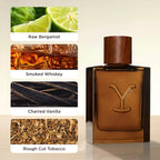 Tru Western Yellowstone Ride Men’s Handcrafted Cologne Spray for Men, Raw Bergamot, Smoked Whiskey, Charred Vanilla & Rough‑Cut Tobacco, 3.4 fl oz (100 ml)