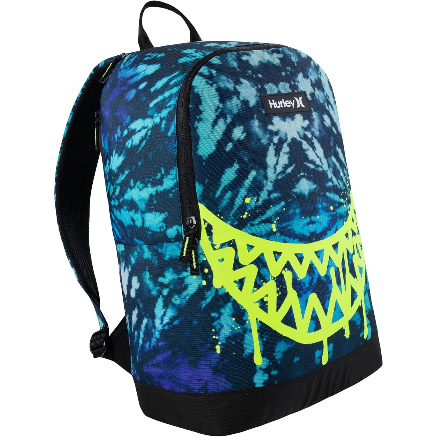 Hurley Unisex-Kids Graphic Backpack, Blue Lazer/Black, One Size