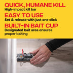 Victor Power Kill Rat Trap, 2-Pack Of Easy Set Reusable Rat Traps | Large Heavy Duty Snap Traps For Indoor And Outdoor Rodent Pest Control, High-Impact Kill Bar, Mounting Holes