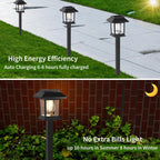 Solar Lights Outdoor,12 Pack 3000K Waterproof Auto On/Off Solar Pathway Lights For Your Garden, Landscape, Path, Yard, Patio, Driveway,Walkway Decor