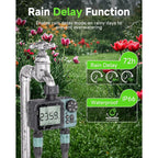 Sprinkler Timer: Programmable Hose Timer With Rain Delay/Manual/Automatic Watering System, Water Timers For Garden Hose, Digital Drip Irrigation For Yard Lawn Outdoor（1 Outlet）