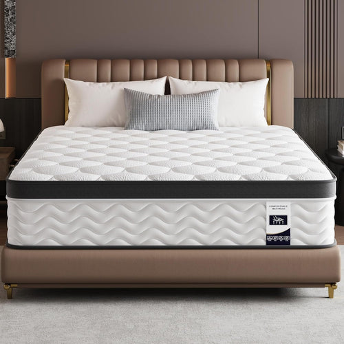 12 Inch Full Size Mattress, Hybrid Bed Mattress In A Box, 75" X 54"