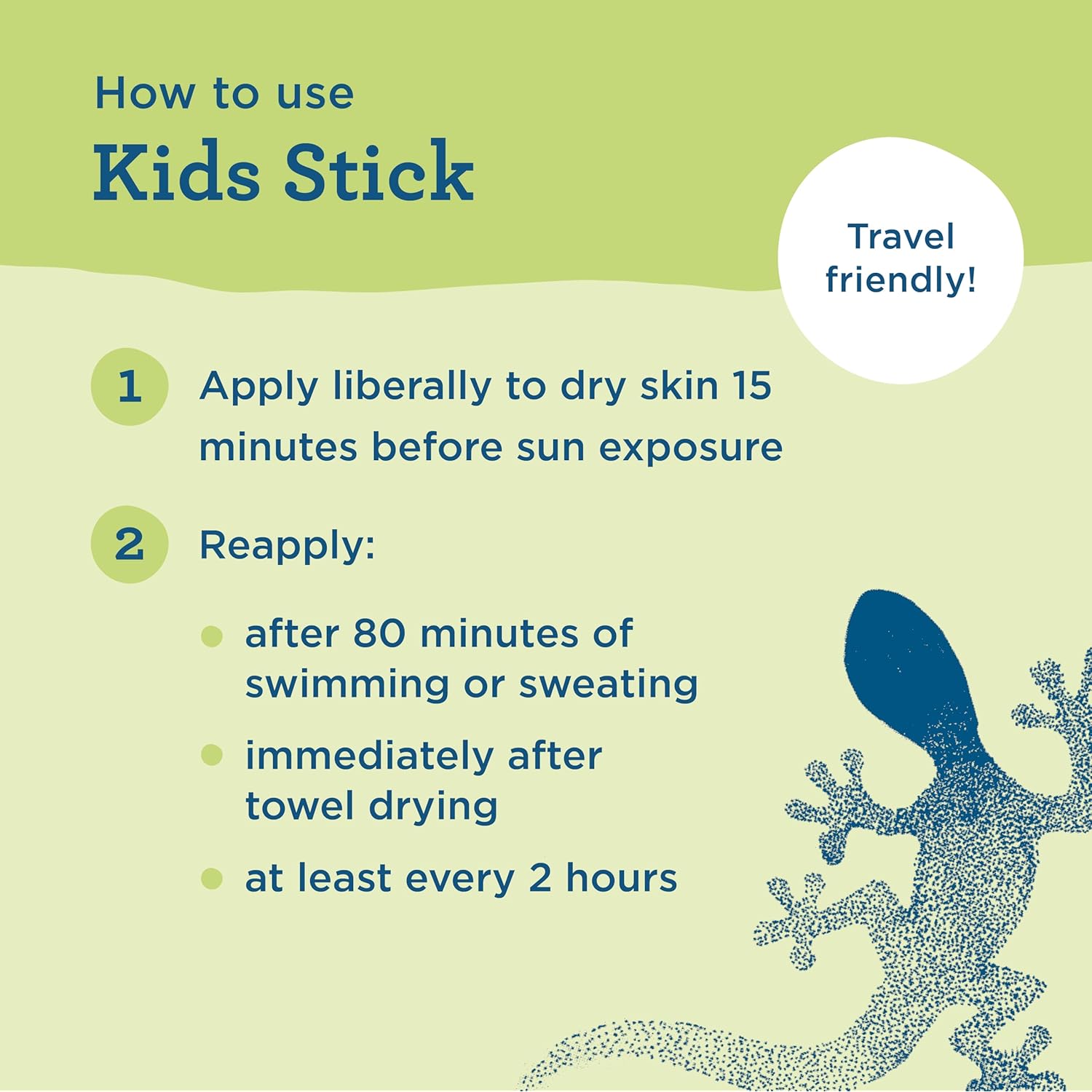 Blue Lizard Kids Mineral SPF 50 Sunscreen Stick, Zinc Oxide, 100% Mineral Actives, Developed for Kids’ Sensitive Skin, TSA-Friendly, Vegan, Paraben-free, Fragrance-Free, 0.5 oz