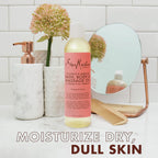 Shea Moisture Coconut & Hibiscus Massage Oil And Body Oil For Dry Skin, Bath Oil With Coconut Oil And Vitamin E Oil For Skin, 8 Oz