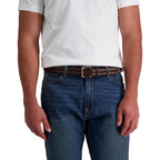 Tommy Hilfiger Men'S Fully Adjustable Leather Braided Belt, Classic Strap For Jeans, Khakis & Dress Pants