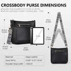 Tantomi Crossbody Bags For Women Crossbody Purses Vegan Leather Hobo Bag Shoulder Handbags With Guitar Strap-7 Pockets