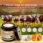 Elbbub Whipped Tallow Cream For Face & Body - 100% Grass-Fed Beef Tallow, Natural Honey & Beeswax Moisturizer, Deep Hydration & Nourishment, Oil-Free & Unscented, Fast Absorbing