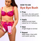 Bye Bye Bush by OYO – Hair Removal Cream for Women Private Area, Bikini Line, Inner Thighs & Armpits, Sensitive Skin Formula, 65% Naturally Derived, Fast Acting Aloe Cucumber – 5 fl oz