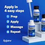 Men'S Rogaine Extra Strength 5% Minoxidil Solution, 3 Mo Supply, 3X 2 Fl Oz