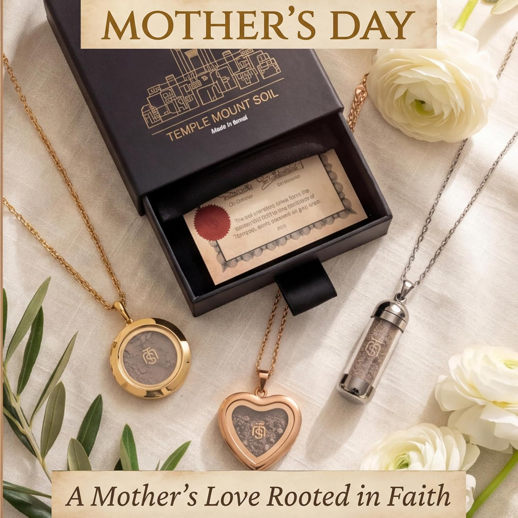 Authentic Temple Mount Christian Necklace for Women & Men – Expert-Certified Sacred Soil Jewelry, Rare Faith-Based Holy Land Soil Pendant from Jerusalem, Spiritual Religious Keepsake