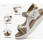Kuailu Womens Orthopedic Walking Sandals With Comfortable Arch Support Plantar Fasciitis Relief Summer Outdoor Hiking Sport Recovery Adjustable Strap Athletic Chunky Cushion Shoes