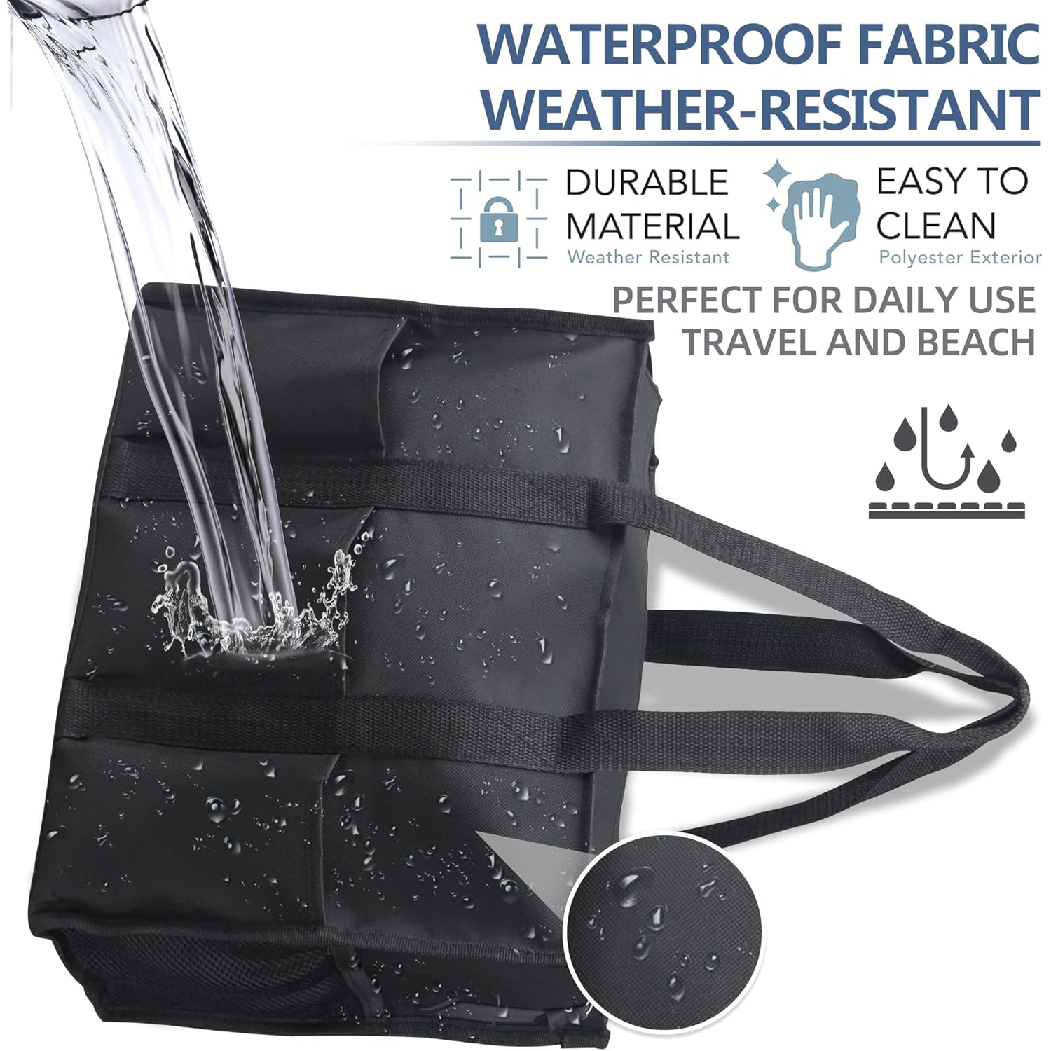 ABAMERICA Nurse Bags for Work Nursing Bag Multiple Pockets Waterproof Organizing Zip Top Clinical Bag for Nursing Students