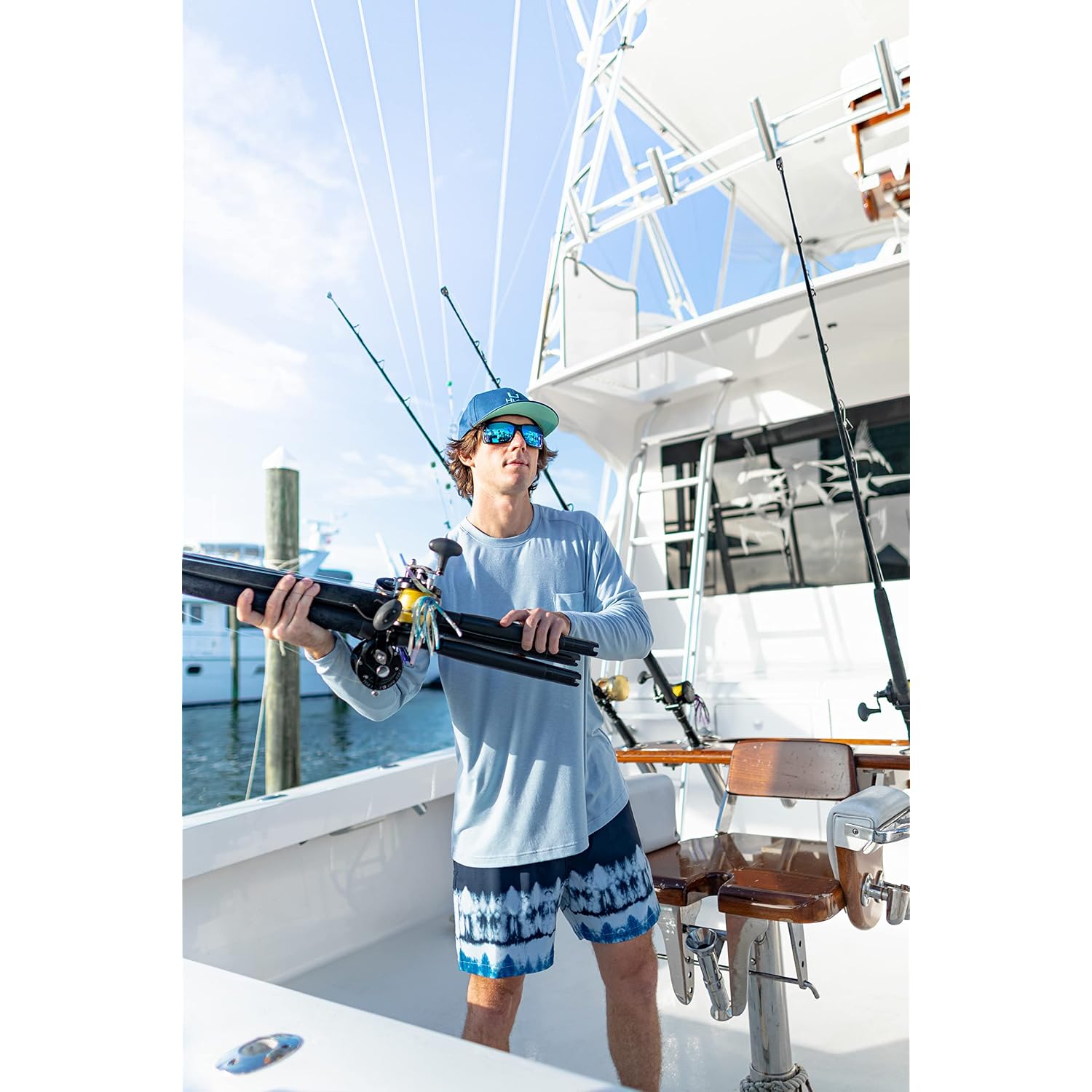 Huk Fishing Nylon Webbing Belt, Adjustable Sizing, Casual, Lifestyle, Quick Dry, 44" Max Length