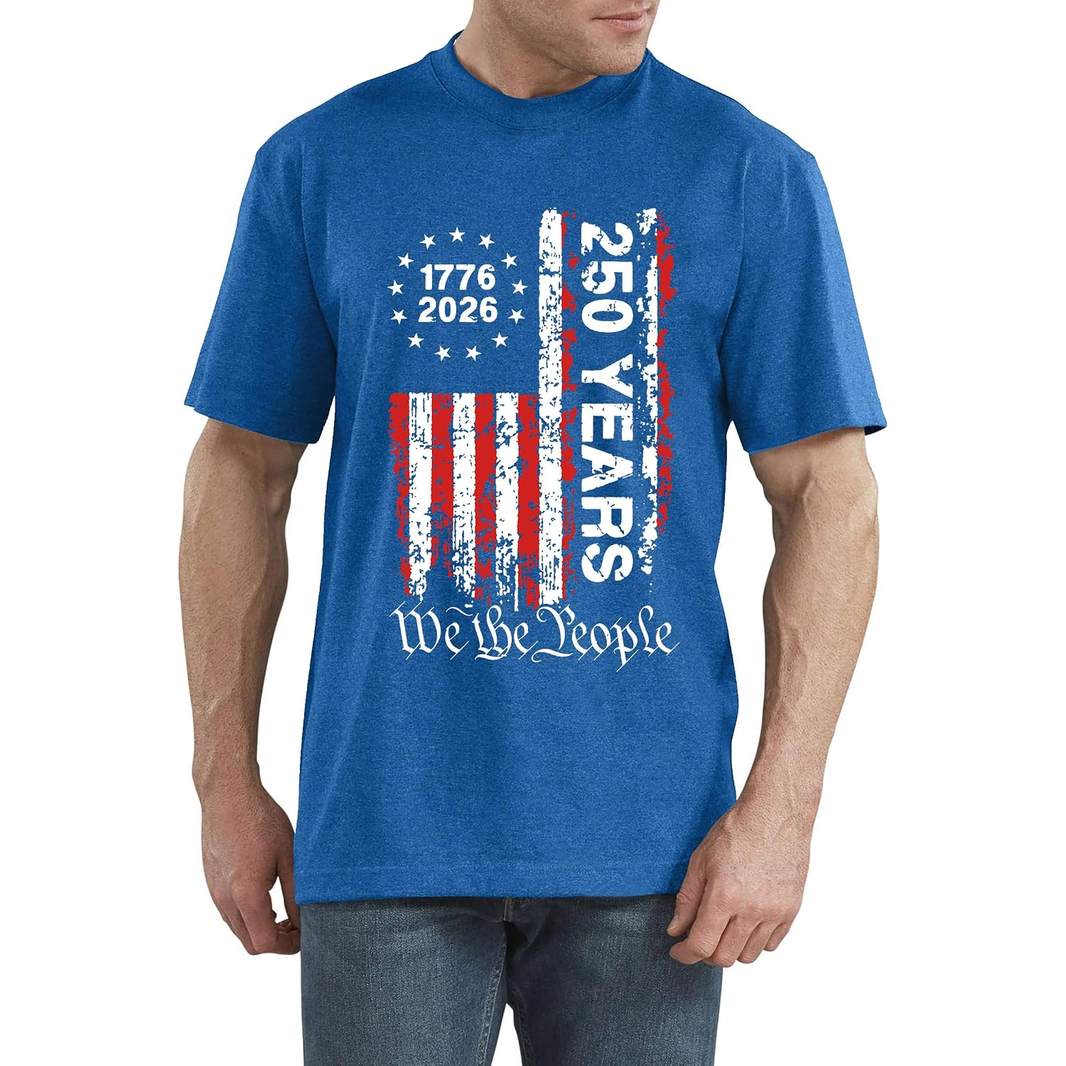 250Th Anniversary Usa Shirts For Men American Flag T-Shirt 4Th Of July Shirt 250 Years Birthday Patriotic Tops