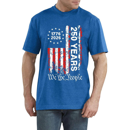 250Th Anniversary Usa Shirts For Men American Flag T-Shirt 4Th Of July Shirt 250 Years Birthday Patriotic Tops