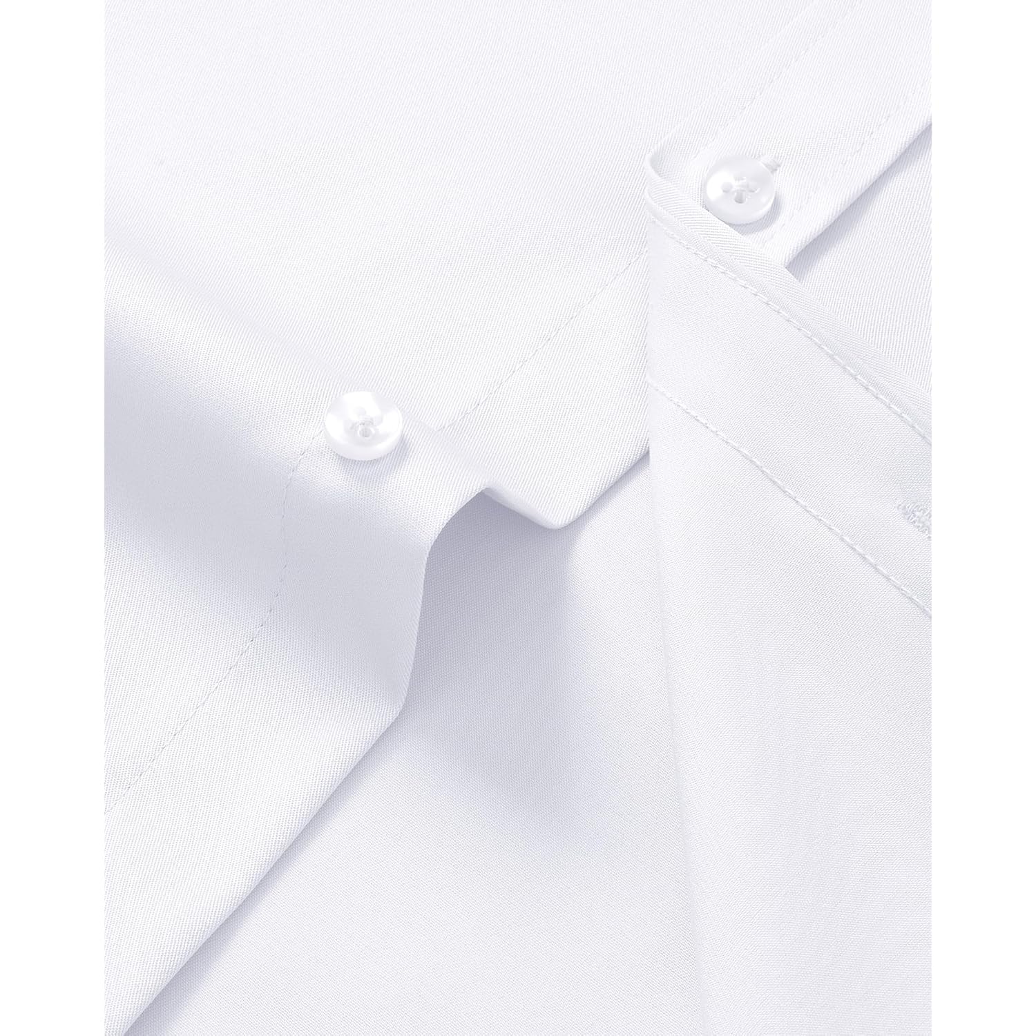J.Ver Mens Short Sleeve Dress Shirts Solid Wrinkle Free Casual Button Down Shirt With Pocket