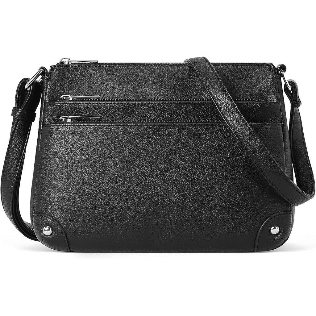 WESTBRONCO Crossbody Bags for Women, Medium Size Shoulder Handbags, Satchel Purse with Multi Zipper Pocket