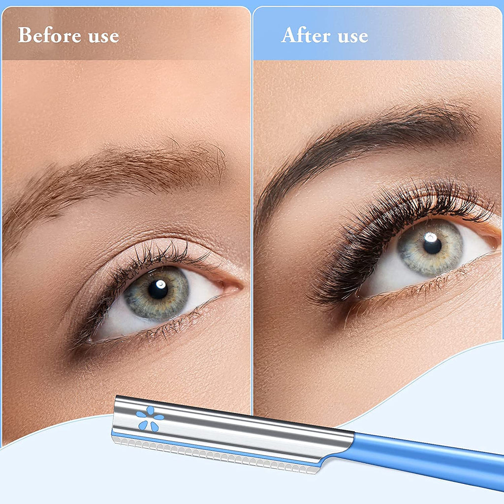 Women Facial Razor for Hair Removal - Dermaplaning Tool Peach Fuzz Trimmer, Fine Hair Remover Eyebrow Razors and Dermaplane Face Shavers Women's Exfoliating for Sensitive Skin Essential Travel