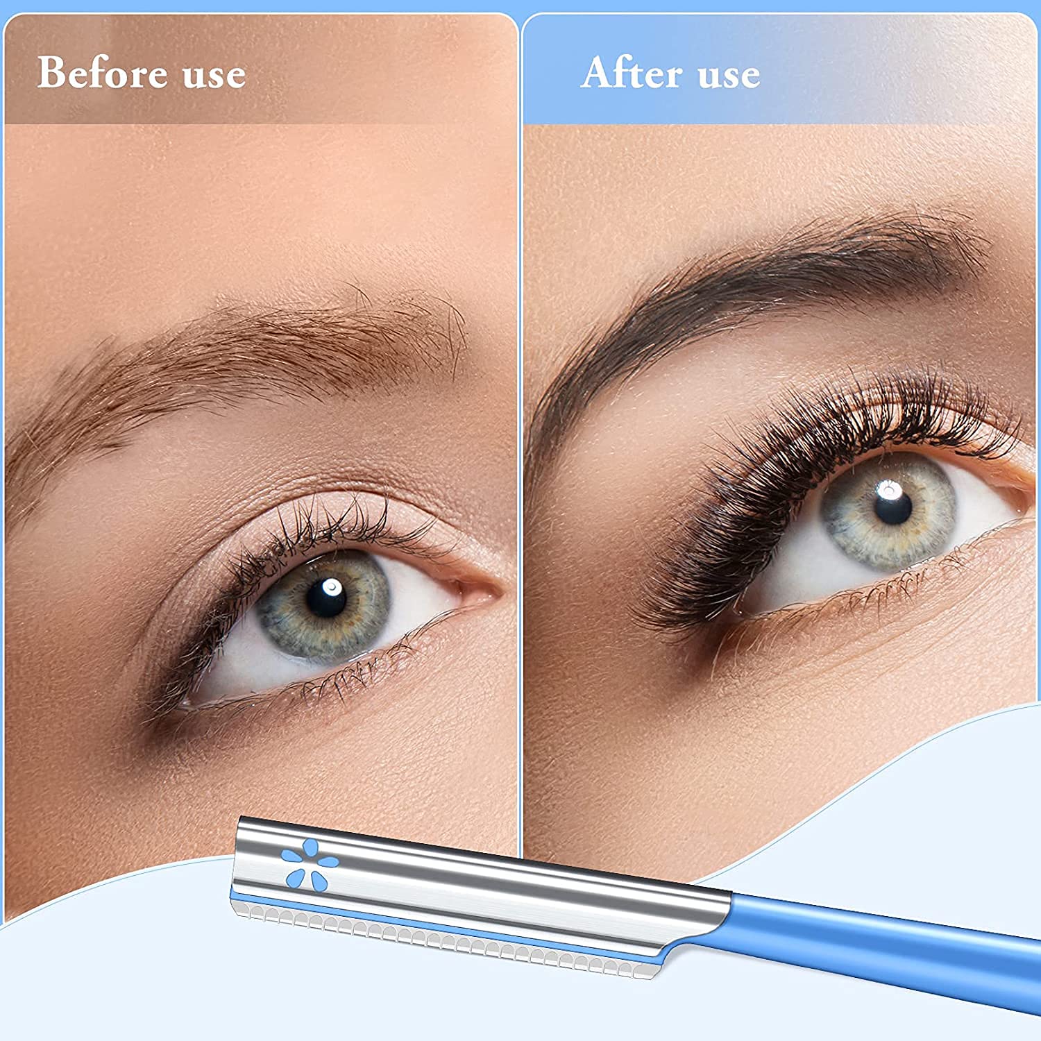 Women Facial Razor for Hair Removal - Dermaplaning Tool Peach Fuzz Trimmer, Fine Hair Remover Eyebrow Razors and Dermaplane Face Shavers Women's Exfoliating for Sensitive Skin Essential Travel