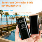 Foundation Stick, 2 in 1 Dual-Ended Long-Lasting Concealer Korean Foundation Stick, Full Coverage Foundation Makeup, Sunscreen Concealer Stick, Tattoo Cover Up Makeup, Matte Finish for Face (NATURAL)