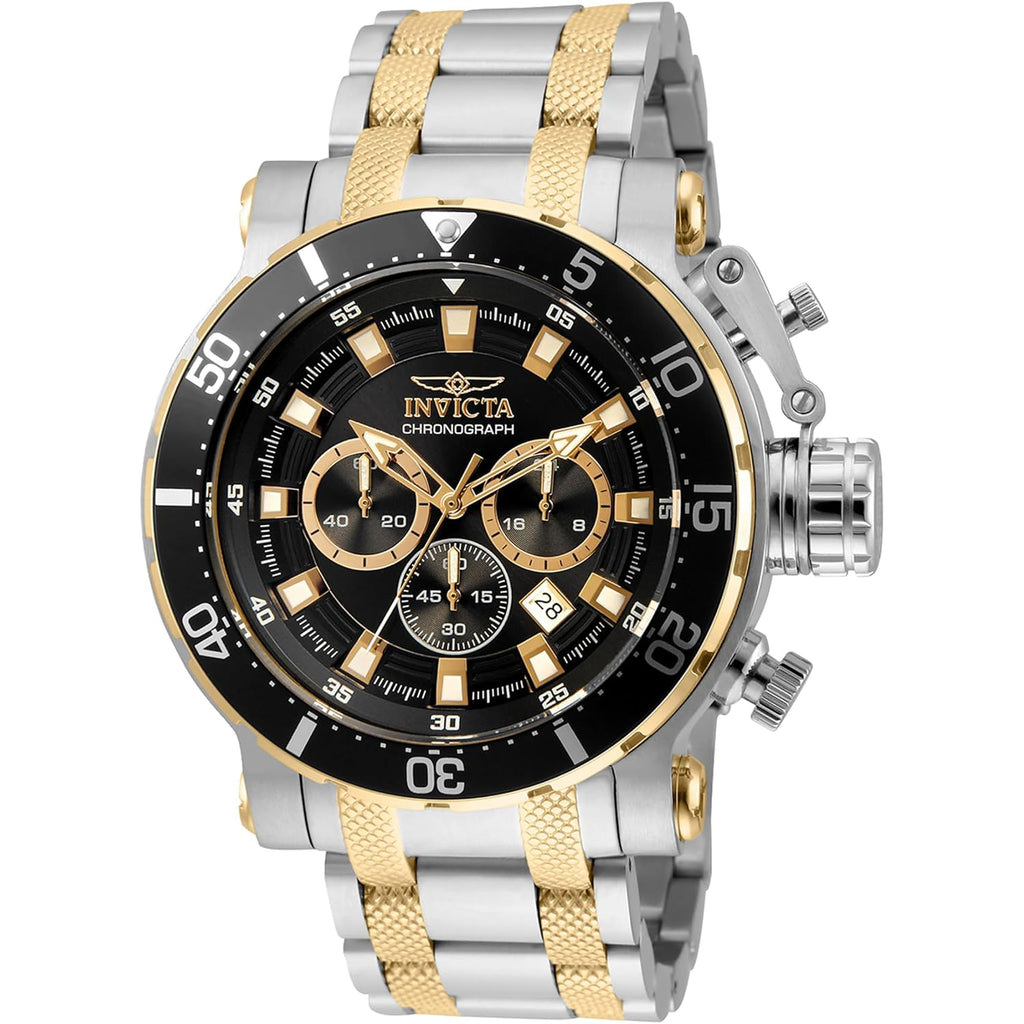 Invicta Coalition Forces Men 52Mm Stainless Steel Steel Black+Gold Dial Vd53 Quartz